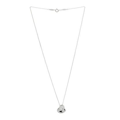Tiffany Sterling Silver Elsa Peretti Full Heart Pendant Necklace 3 of 4