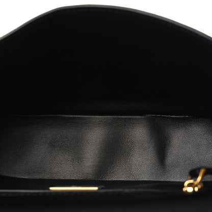 Fendi Nappa Small FF Embossed Midi Chain Baguette Black 5 of 9