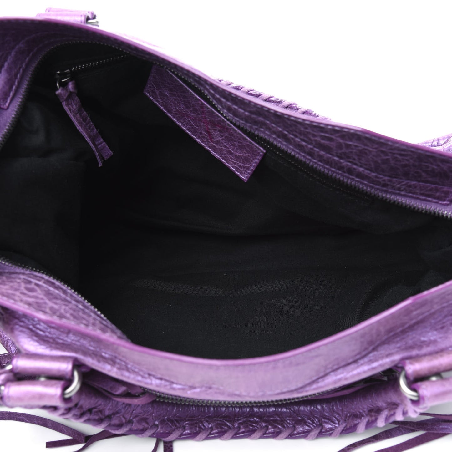 Agneau Classic Hardware City Metallic Purple