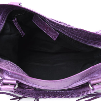 Balenciaga Agneau Classic Hardware City Metallic Purple 5 of 18