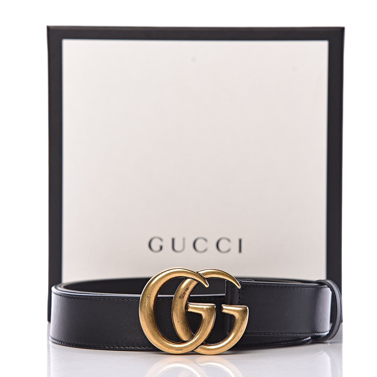 Calfskin Double G 30mm Belt 90 36 Black