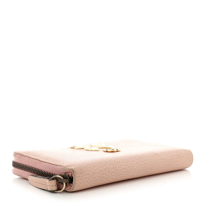 Gucci Calfskin Butterfly Farfalla Zip Around Wallet Perfect Pink 4 of 12