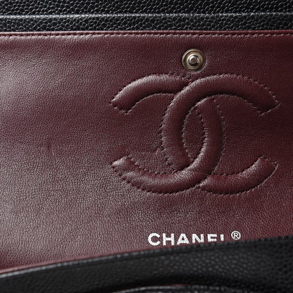 Chanel Caviar Quilted Medium Double Flap Black 11 of 13