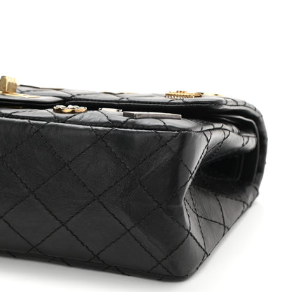 Chanel Aged Calfskin Lucky Charms 2.55 Reissue 225 Flap Black 10 of 11
