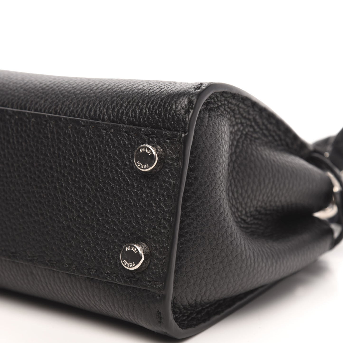 Cuoio Romano Selleria Bi-Color Mini Peekaboo Iconic Satchel Black Mou