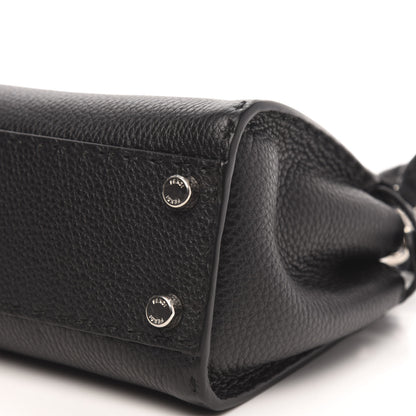 Fendi Cuoio Romano Selleria Bi-Color Mini Peekaboo Iconic Satchel Black Mou 10 of 11