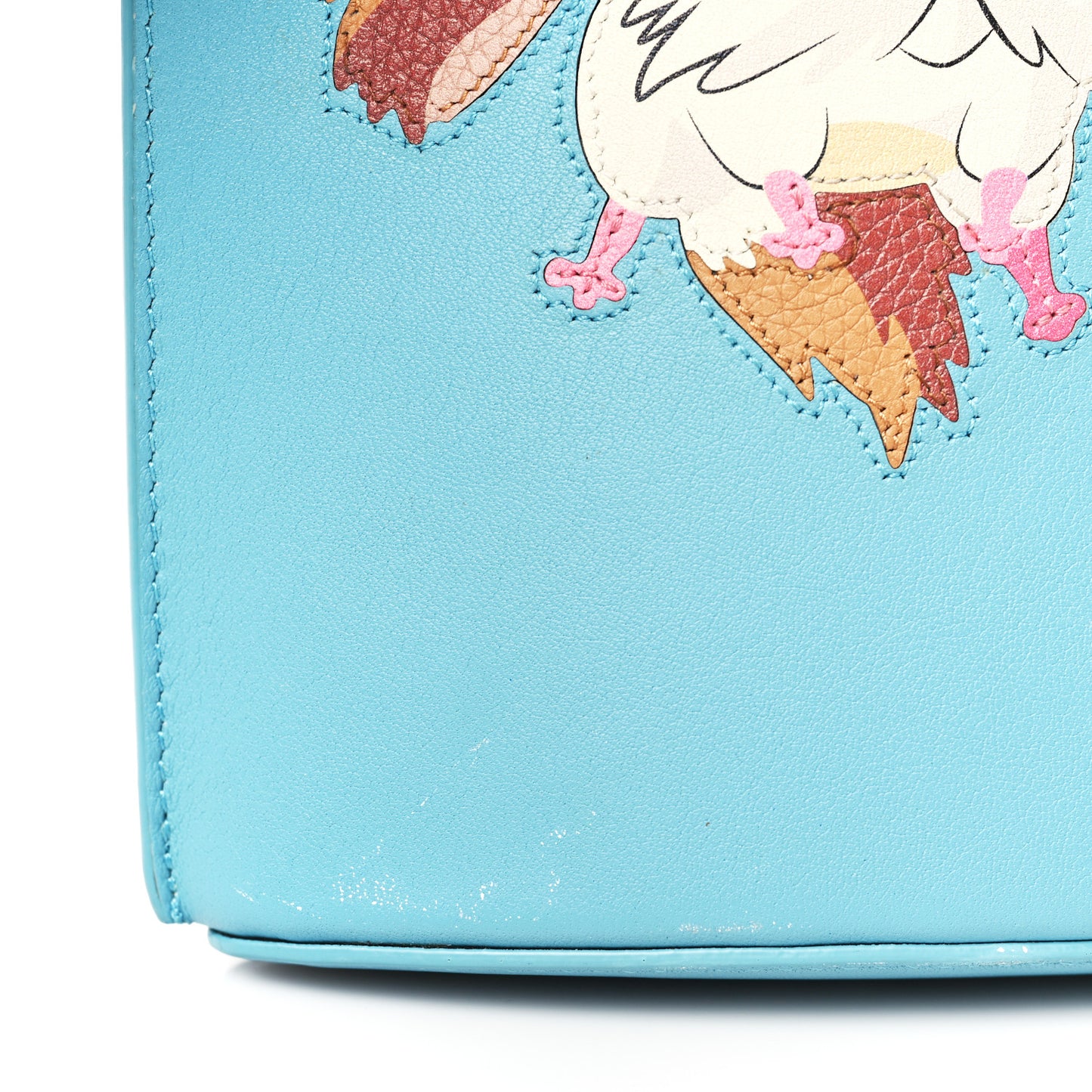 X HOWL'S MOVING CASTLE Calfskin Heen Dice Pocket