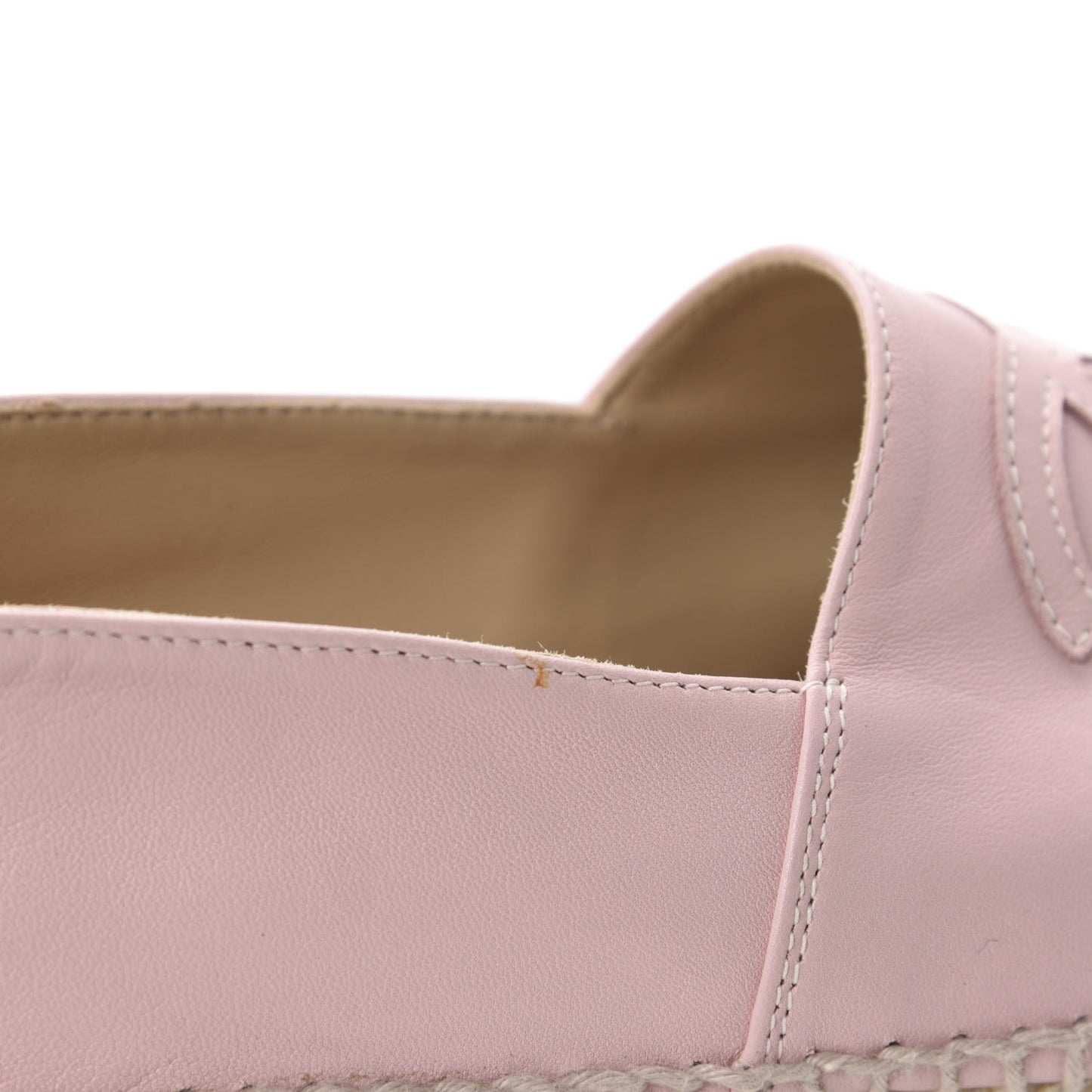 Lambskin CC Espadrilles 36 Light Pink