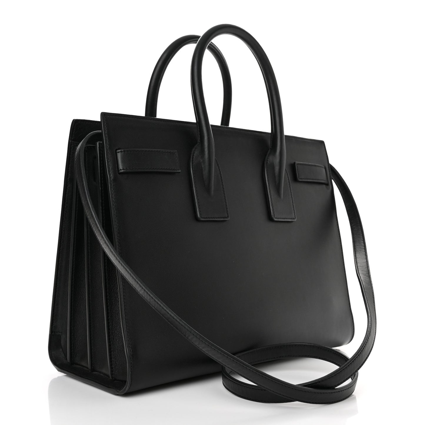 Calfskin Small Sac De Jour Black