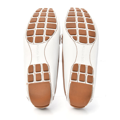 Louis Vuitton Calfskin Charm Moccasin Loafers 40 White 6 of 12