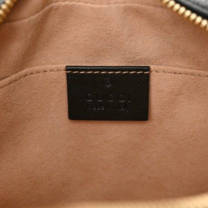 Gucci Monogram Matelasse Diagonal Small GG Marmont Chain Shoulder Bag Beige Black 6 of 12