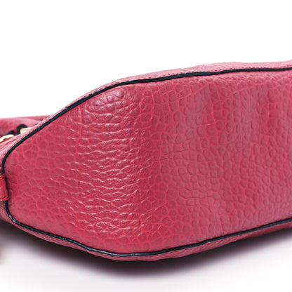 Burberry Heritage Grain Check Embossed Small Orchard Bowling Bag Military Red 10 of 12