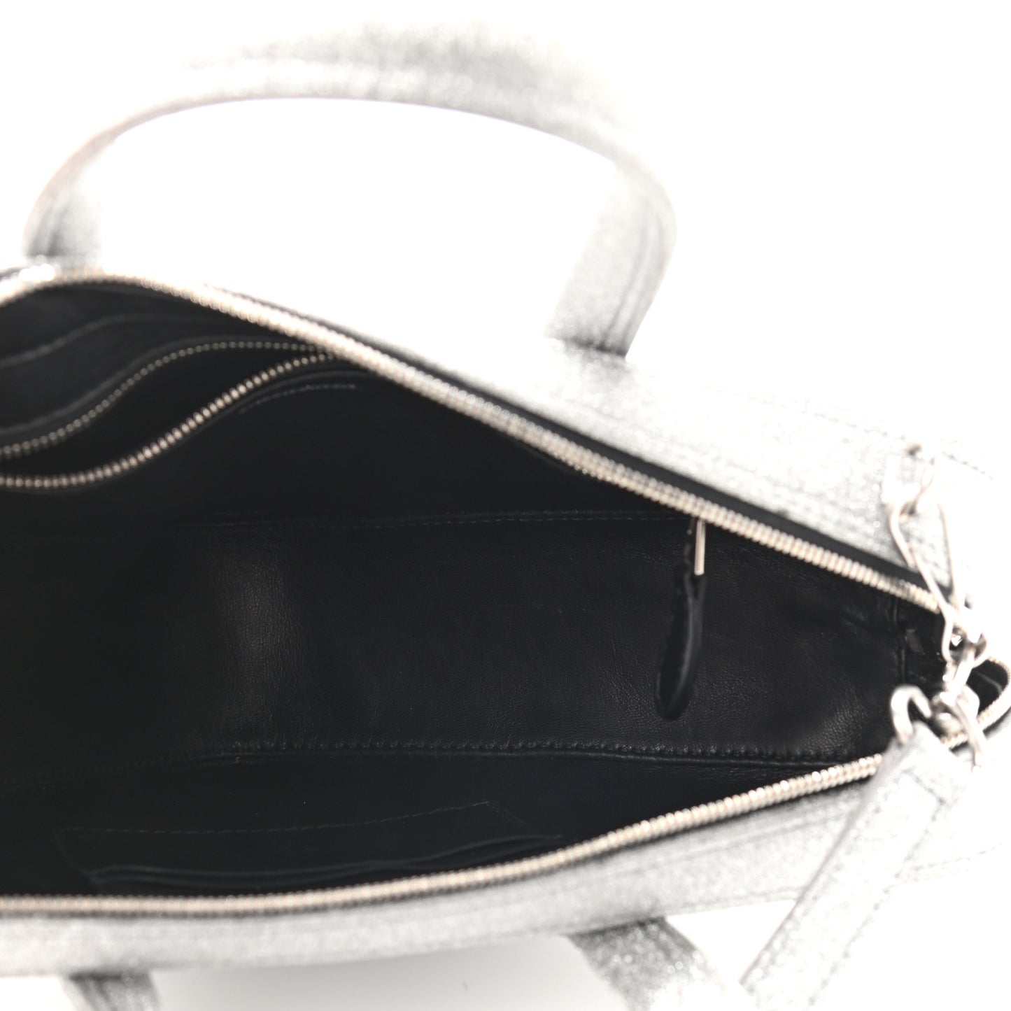 Glitter XS Triangle Duffle Argent Black
