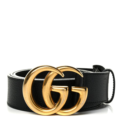 Gucci Textured Calfskin Double G 40mm Belt 105 42 Black 1 of 5