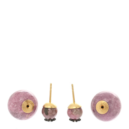 Christian Dior Crystal Star Mise En Dior Tribal Earrings Purple 3 of 4