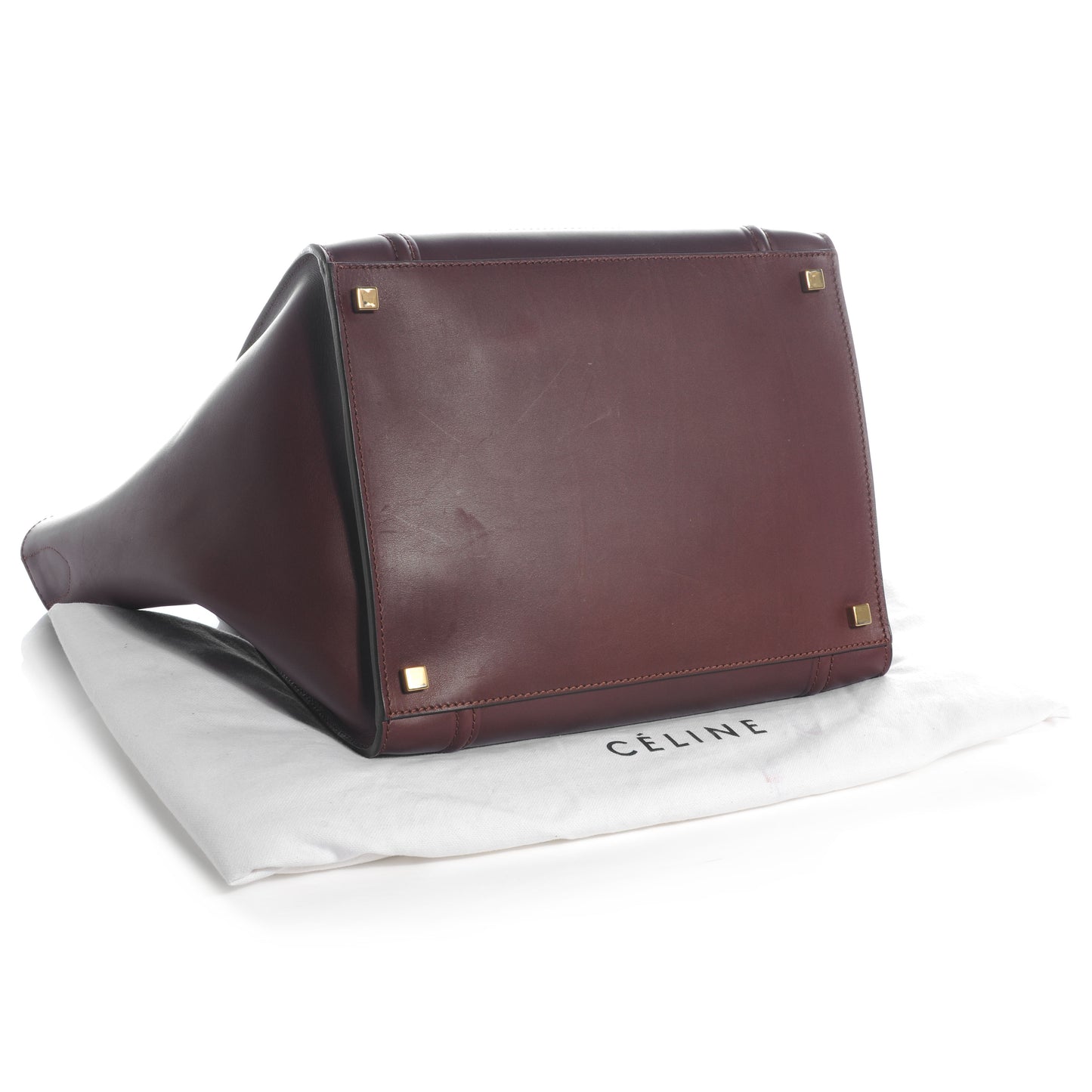Natural Calfskin Medium Phantom Luggage Burgundy