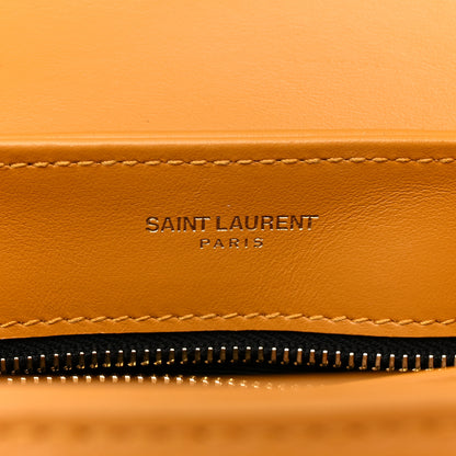 Saint Laurent Calfskin Y Quilted Monogram Toy Loulou Crossbody Bag Cheddar 6 of 12