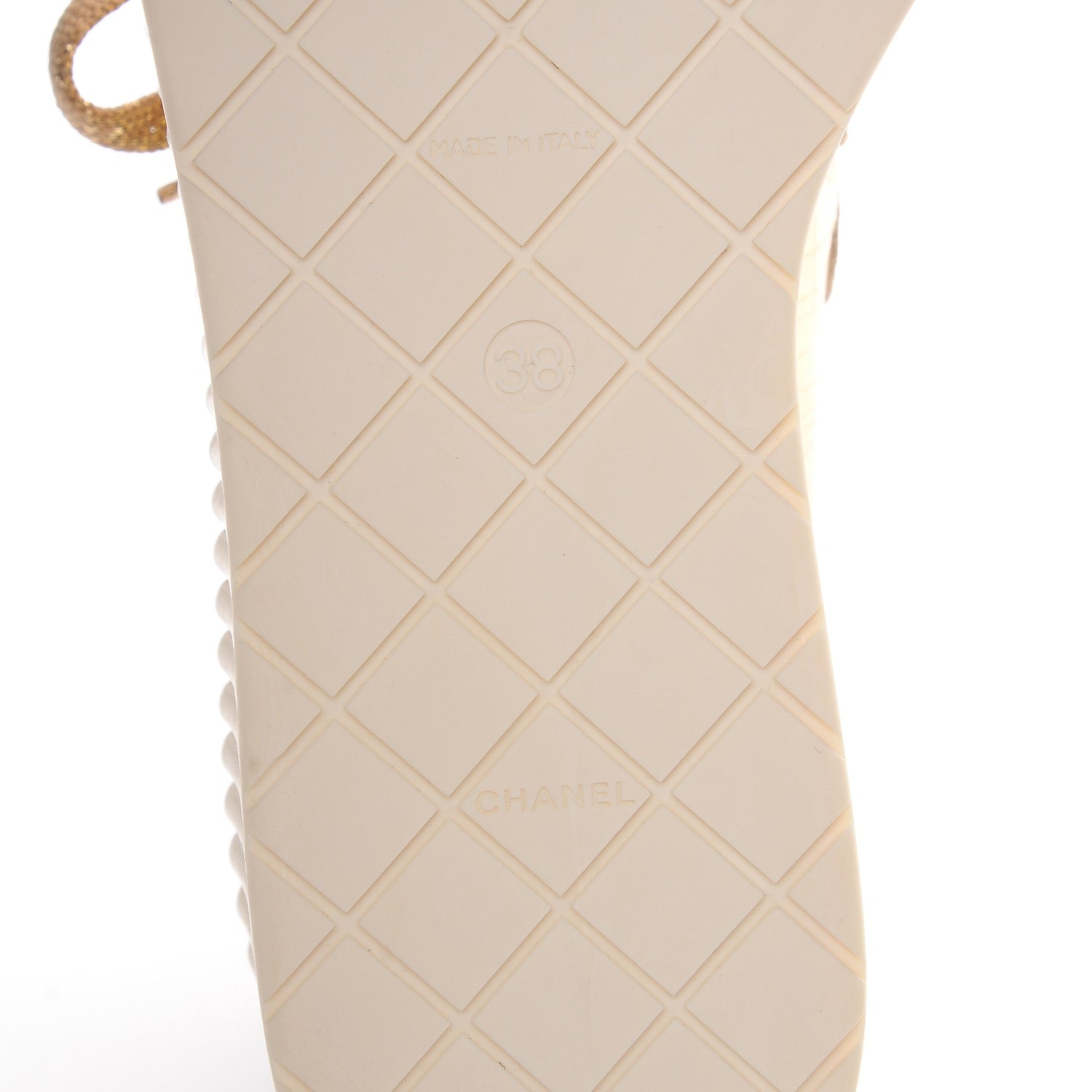 Chanel Lame Creeper Sneakers 38 Gold 6 of 9