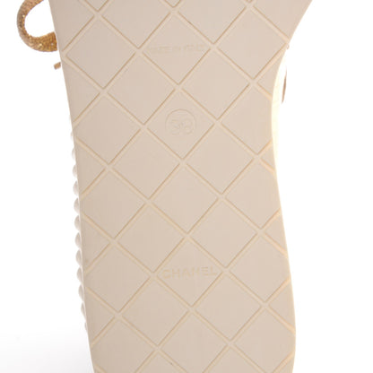 Chanel Lame Creeper Sneakers 38 Gold 6 of 9