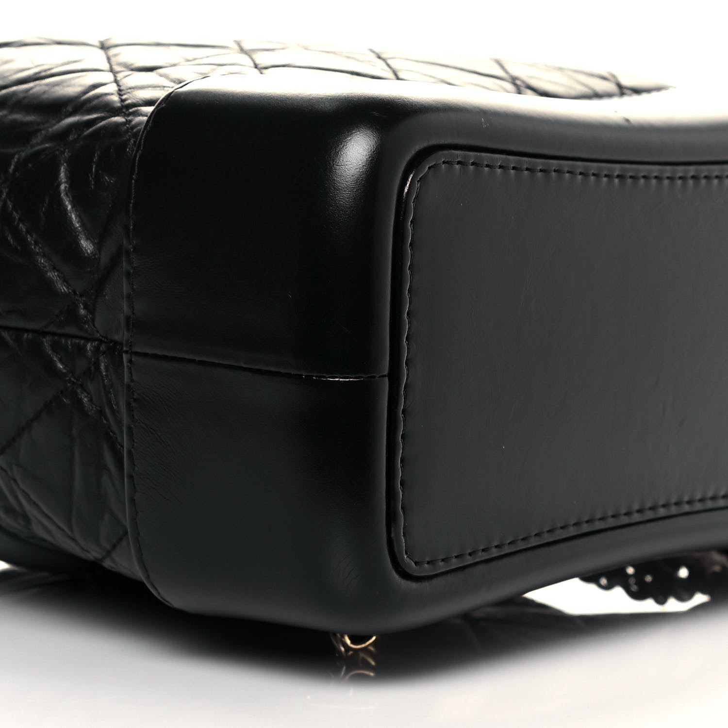Chanel Aged Calfskin Quilted Small Gabrielle Backpack Black 9 of 12