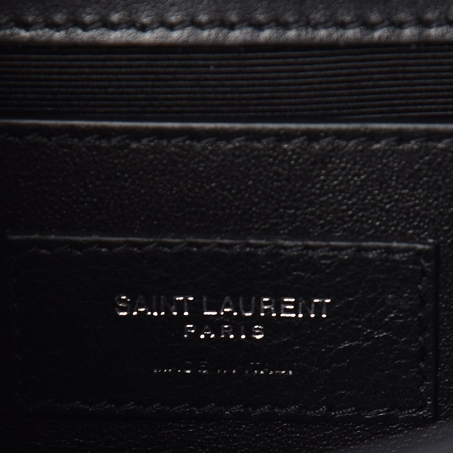 Smooth Calfskin Heart Studded Small Monogram Kate Satchel Black