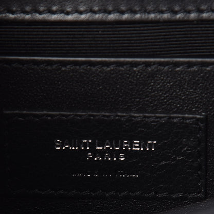 Saint Laurent Smooth Calfskin Heart Studded Small Monogram Kate Satchel Black 7 of 9