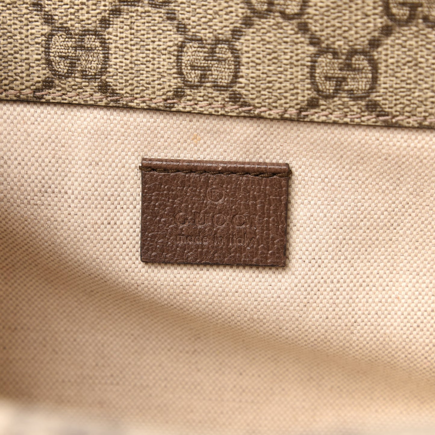 GG Supreme Monogram Web Small Neo Vintage Double Flap Messenger Bag Beige New Acero