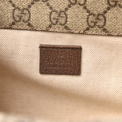 Gucci GG Supreme Monogram Web Small Neo Vintage Double Flap Messenger Bag Beige New Acero 8 of 11