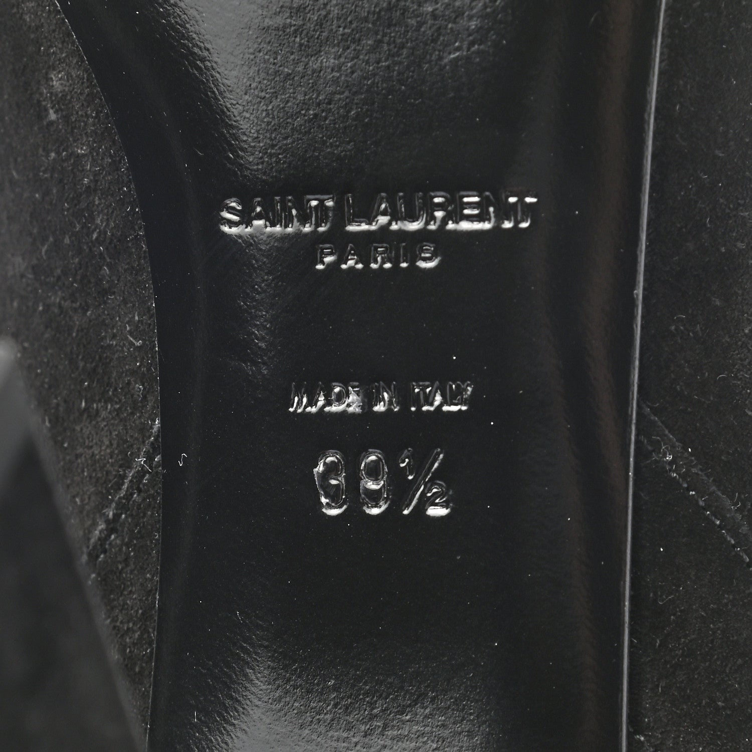 Saint Laurent Suede Otterproof Light Studded Grace 105 Boots 39.5 Black 6 of 7
