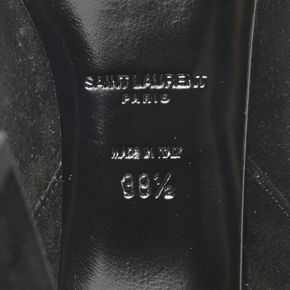 Saint Laurent Suede Otterproof Light Studded Grace 105 Boots 39.5 Black 6 of 7