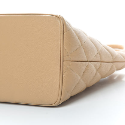 Chanel Caviar Quilted Medallion Tote Beige 10 of 12