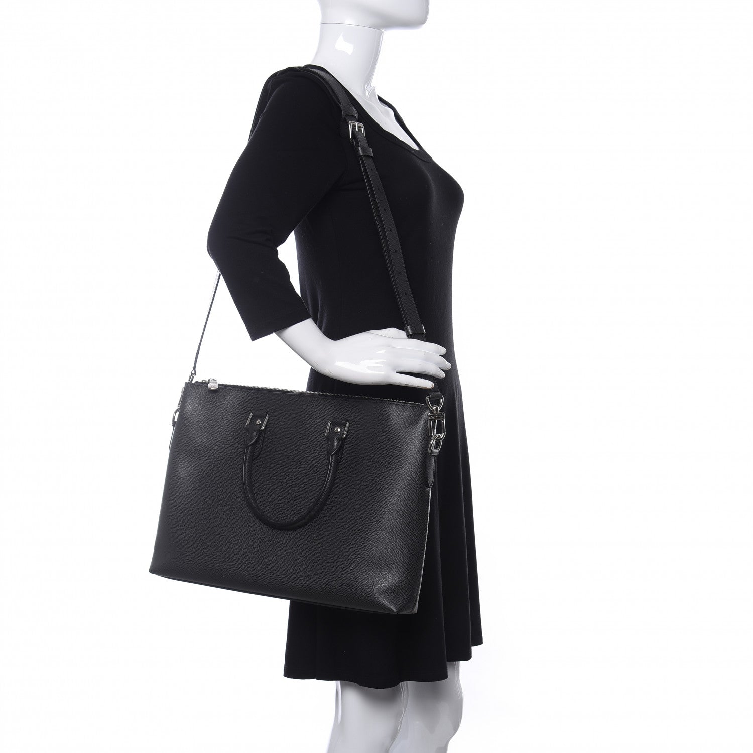 Louis Vuitton Taiga Anton Soft Briefcase Ardoise 2 of 12