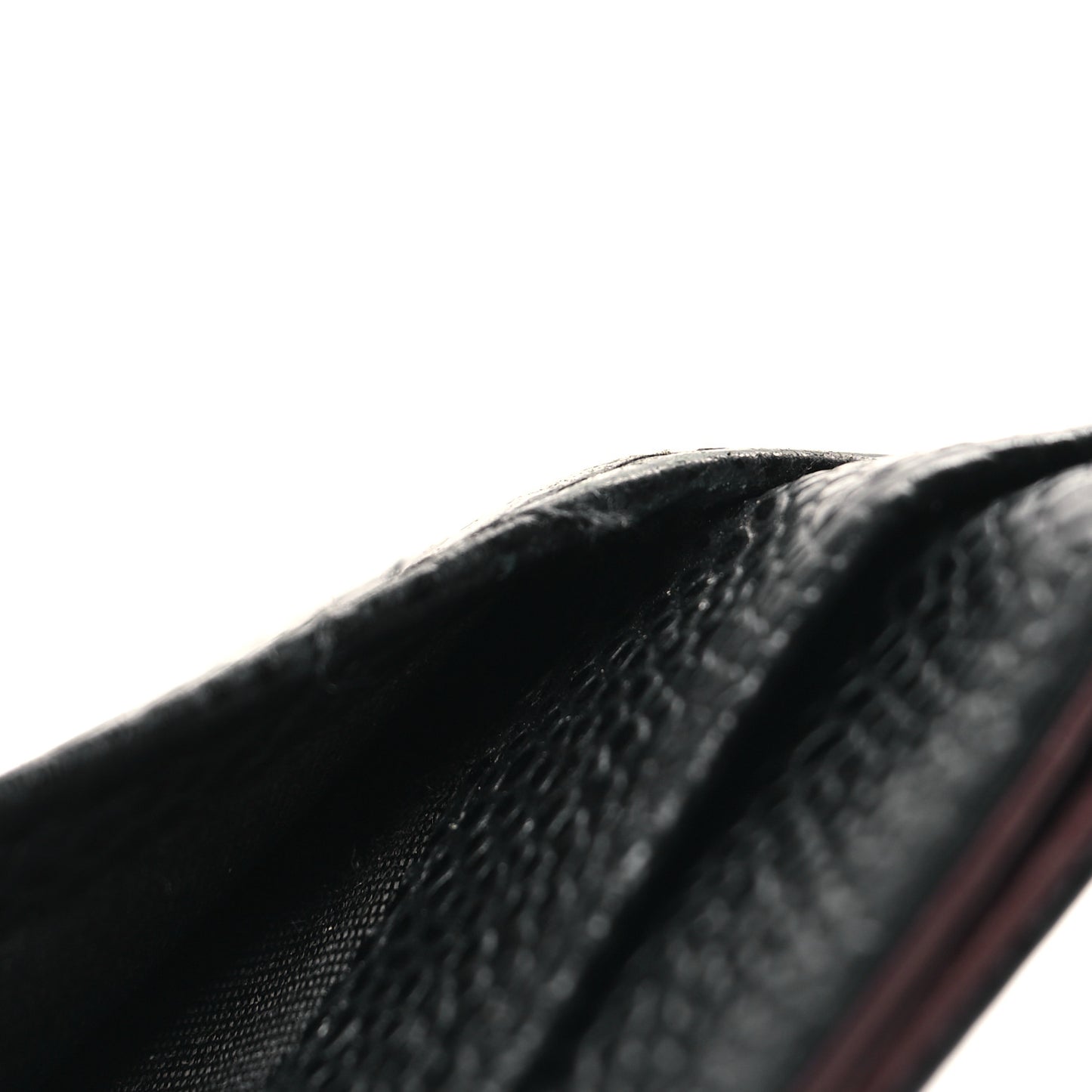 Caviar Quilted Card Holder Black