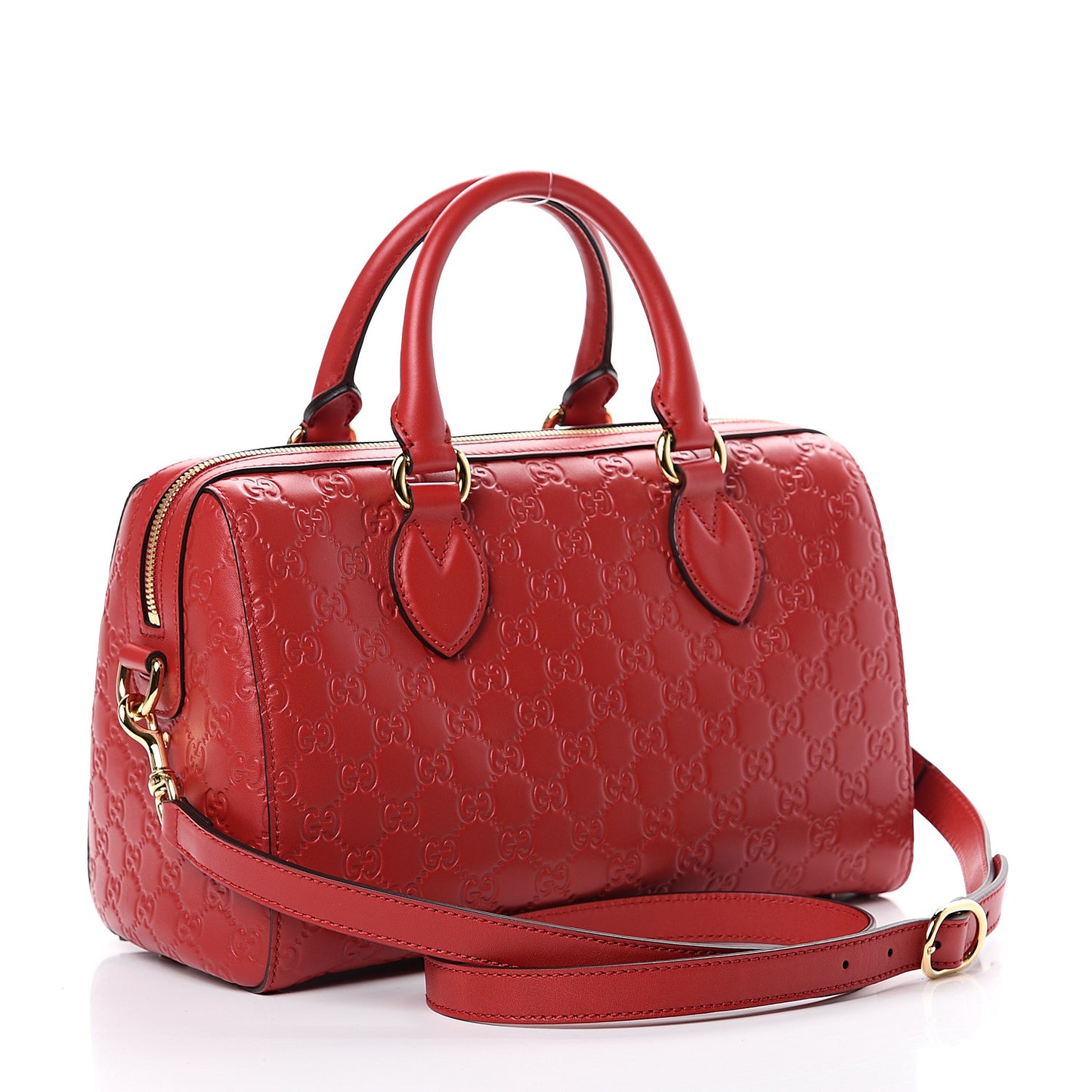 Guccissima Signature Boston Hibiscus Red