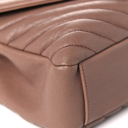 Saint Laurent Sheepskin Matelasse Chevron Monogram Medium College Bag Fard 12 of 14