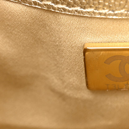 Chanel Metallic Caviar Quilted Small Chanel 25 Handbag Gold 7 of 10