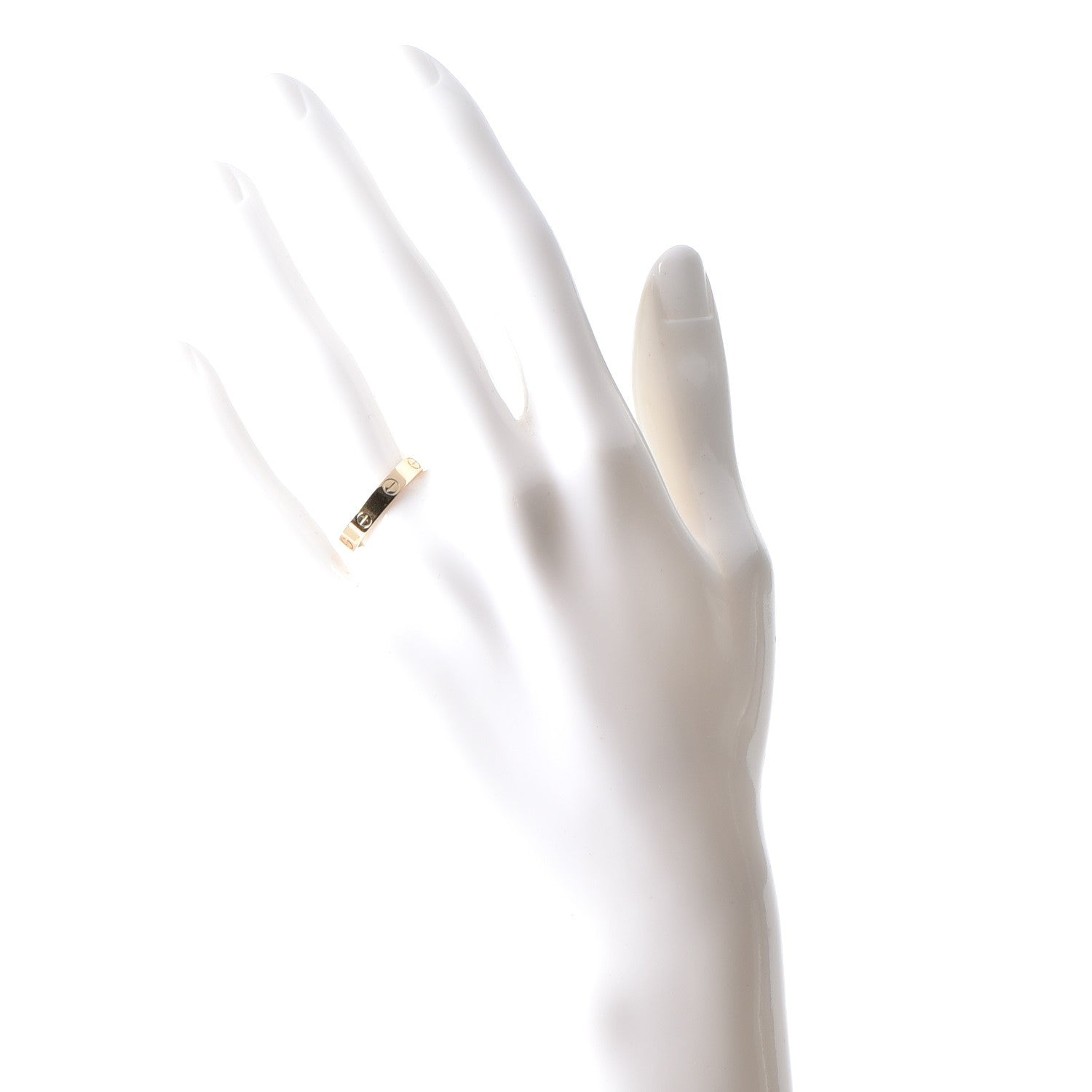Cartier 18K Yellow Gold 3.5mm LOVE Wedding Band Ring 55 7.25 2 of 7