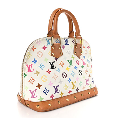 Louis Vuitton Monogram Multicolor Alma White 4 of 13