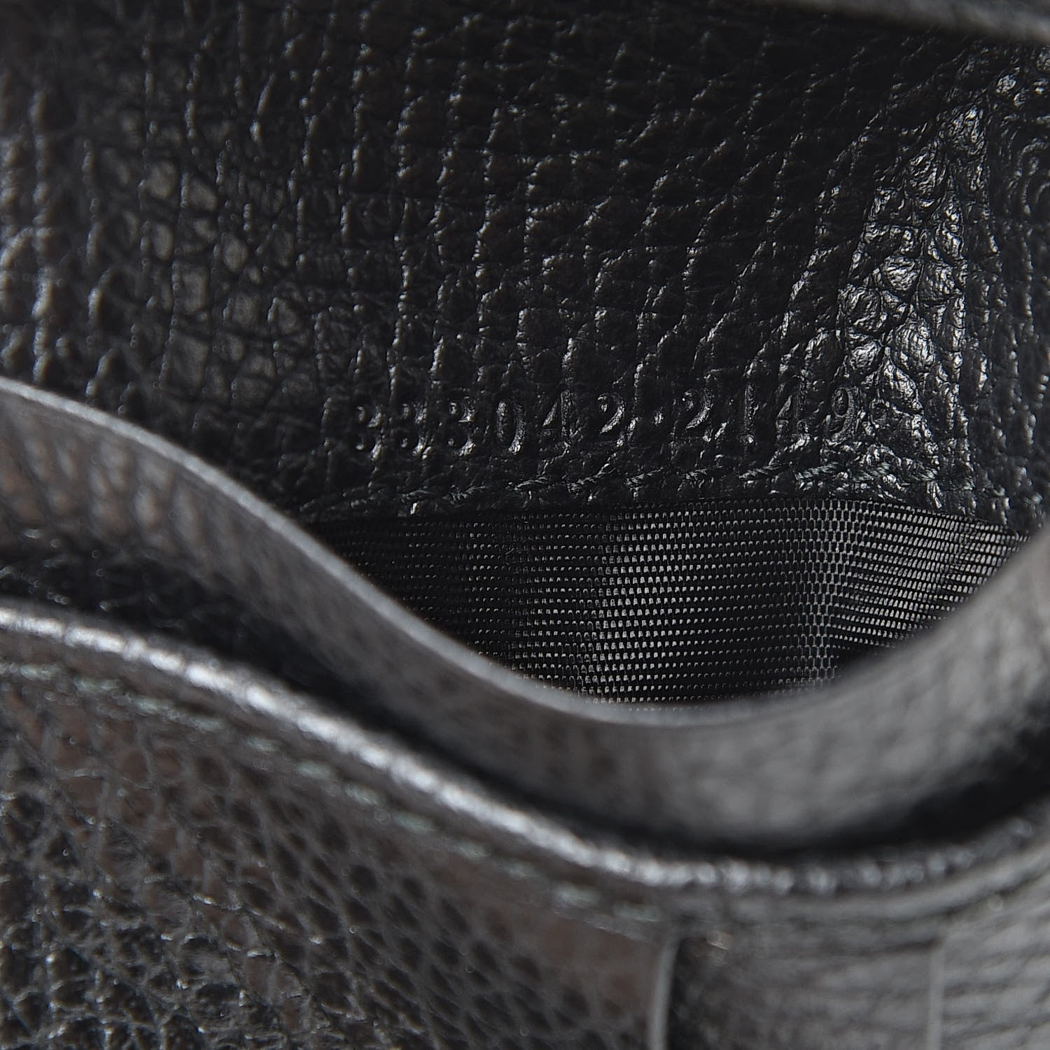 Gucci Nylon Monogram Bi-Fold Wallet Black 7 of 8