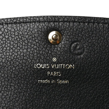 Louis Vuitton Empreinte Monogram Giant Emilie Wallet Black Beige 5 of 6