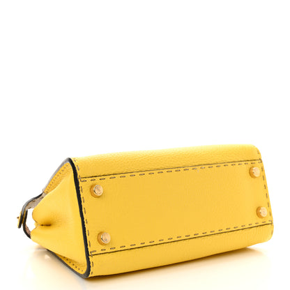 Fendi Cuoio Romano Selleria Chamois Peekaboo Iconic Essentially Satchel Limone Cipria White 3 of 10