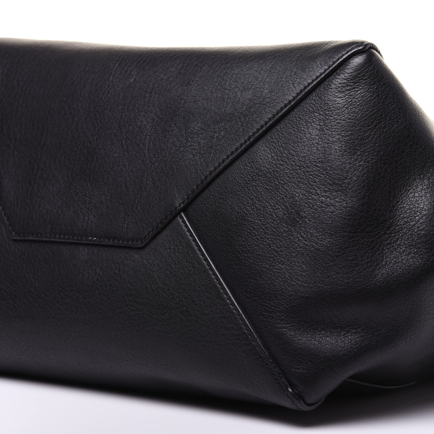 Soft Grained Calfskin Small Belt Cabas Phantom Black
