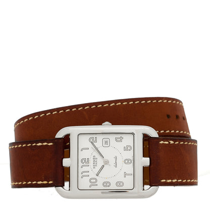 Hermes Stainless Steel Barenia 29mm Cape Cod Double Tour Automatic Watch Fauve 2 of 5