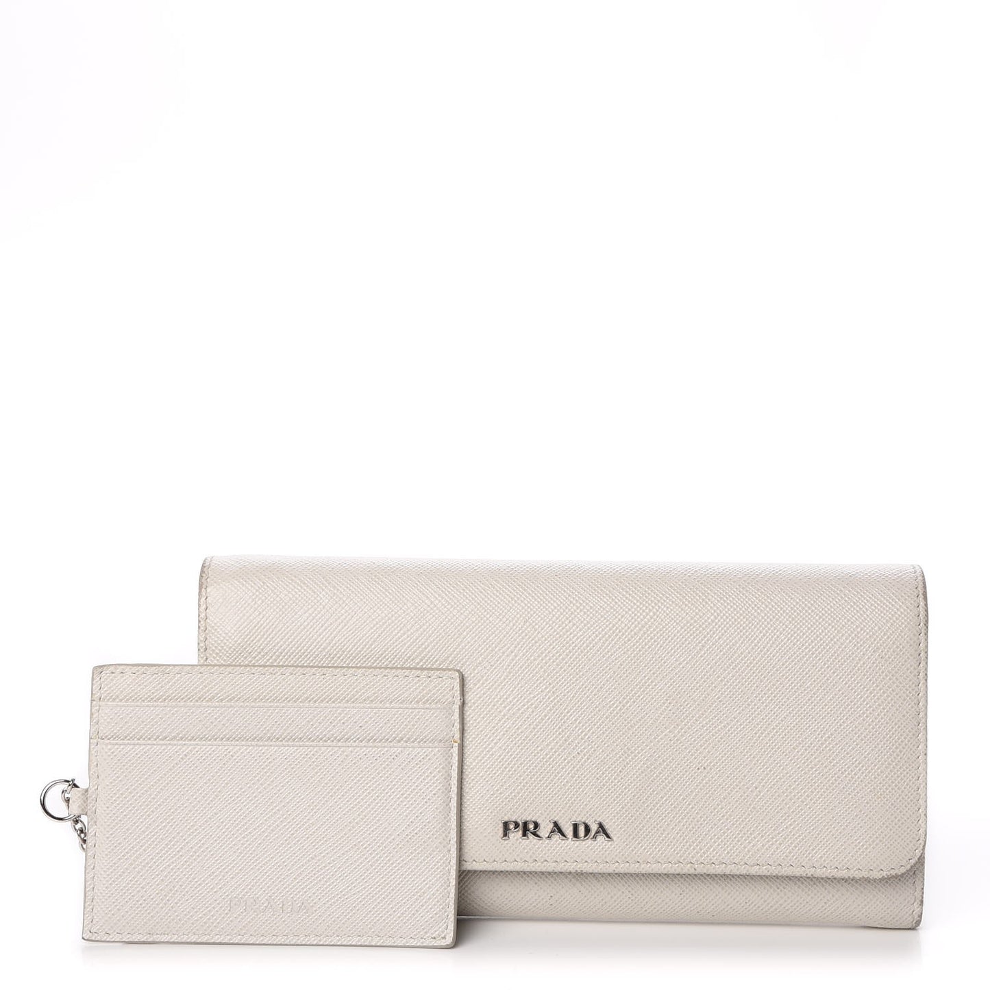 Saffiano Bi-Color Trend Continental Wallet Talco Black