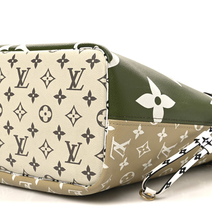 Louis Vuitton Monogram Giant Neverfull MM Kaki 9 of 11