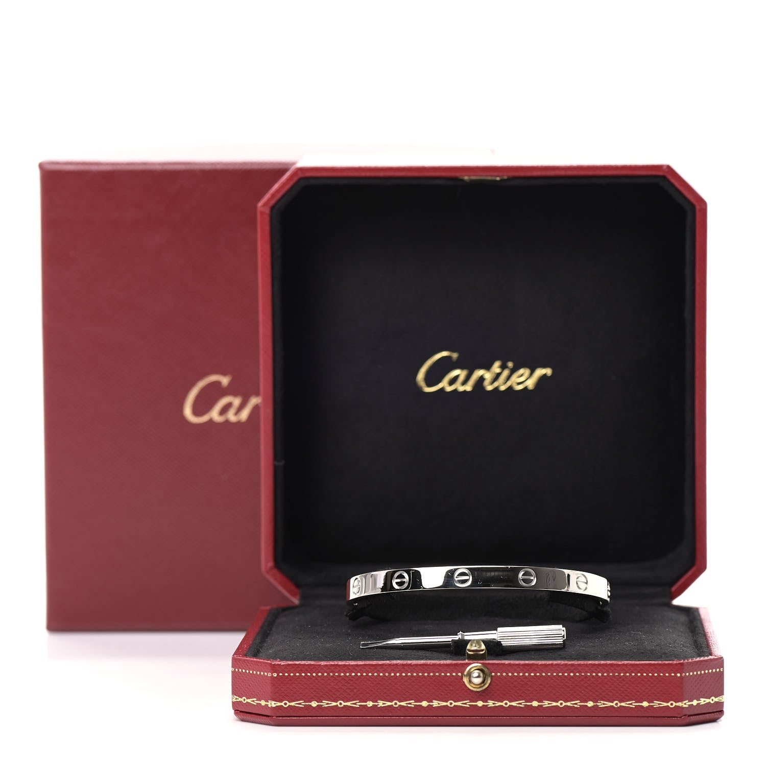 Cartier 18K White Gold LOVE Bracelet 19 7 of 7