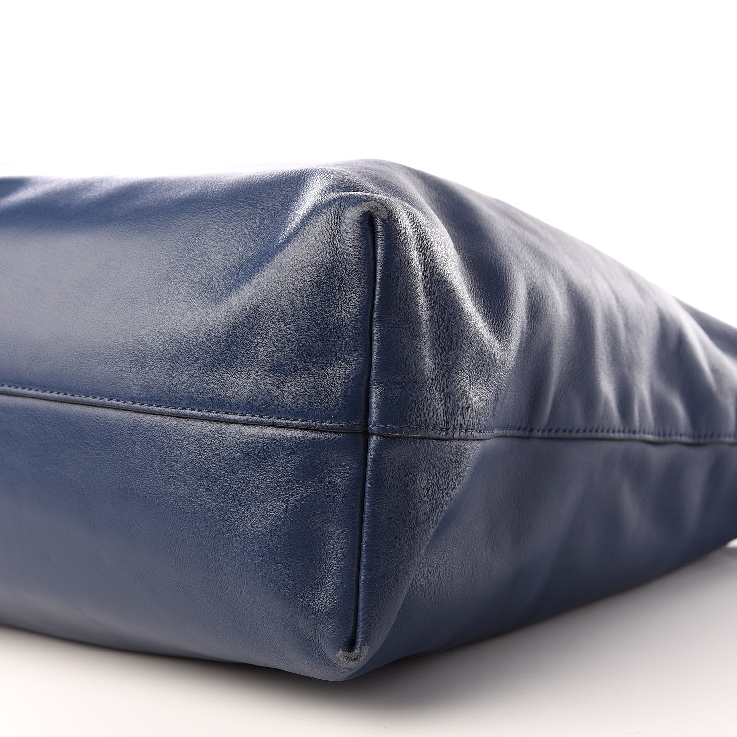 Prada Soft Calfskin Tote Bluette 8 of 8