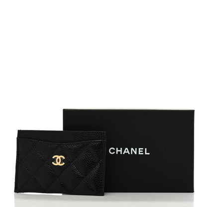 Chanel Caviar Quilted Card Holder Black 8 of 8
