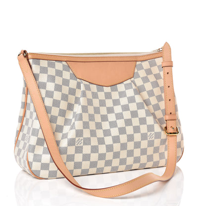 Louis Vuitton Damier Azur Siracusa MM 3 of 9