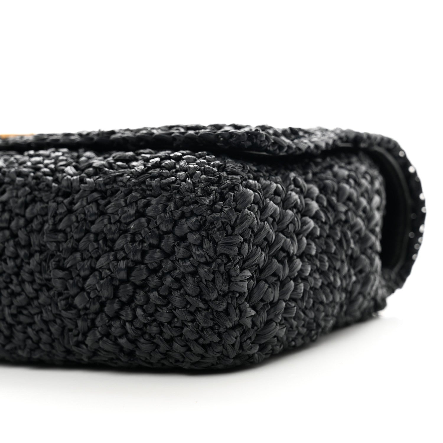 Saint Laurent Raffia Monogram Medium Jamie Black 10 of 11